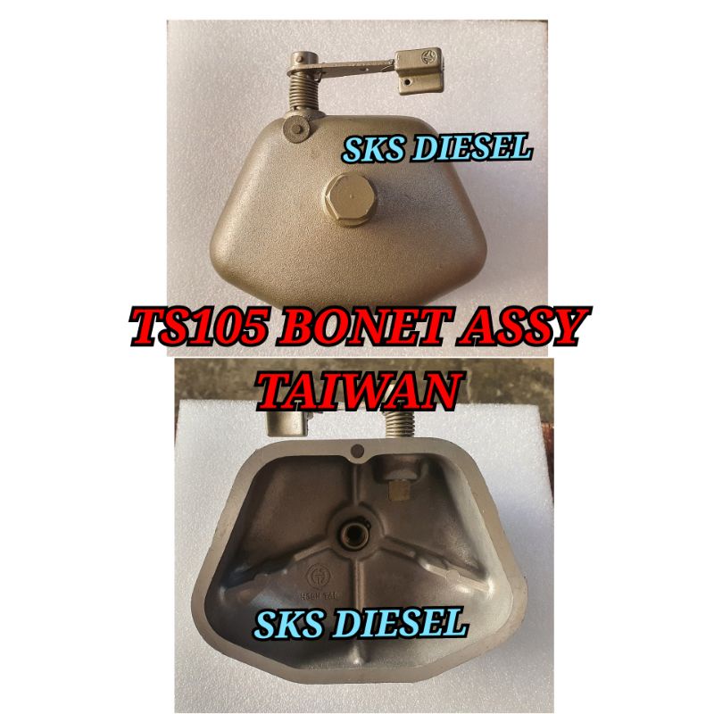 TS105 Cylinder Head Cover Assy Tutup Klep Bonet Mesin Diesel Yanmar TS 105