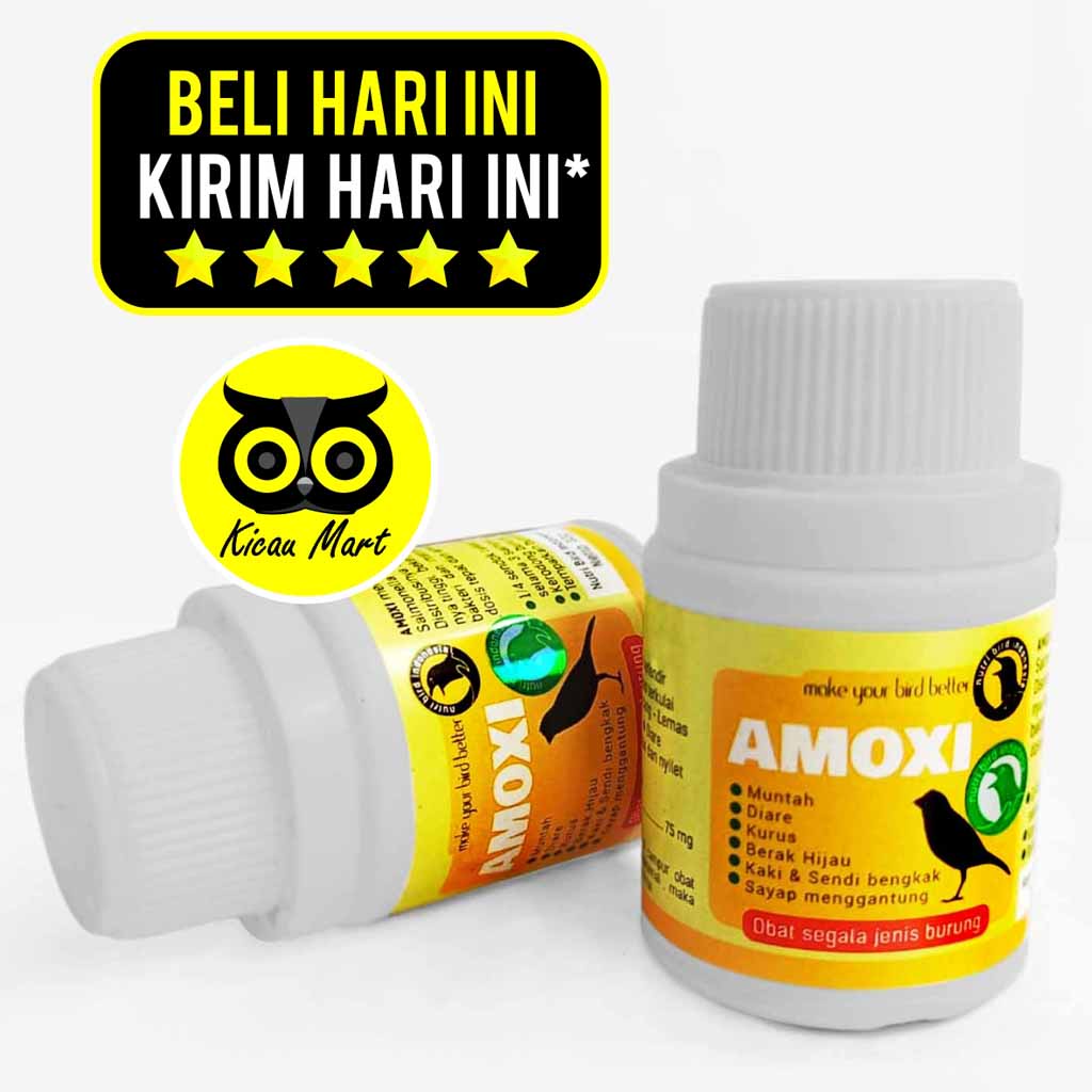 OBAT BURUNG MURAI KENARI AMOXI NUTRIBIRD KURUS NYILET NAFSU MAKAN MENURUN DIARE BULU NGEMBANG OAMOXFY