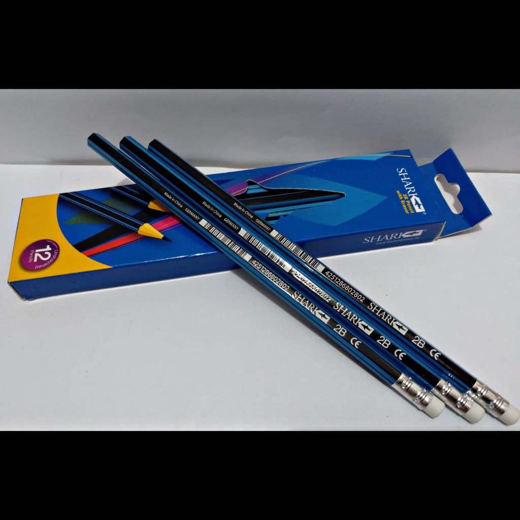 

PROMO 50% !!!! SHARK pencil 2B/HB // PENSIL 2B/HB