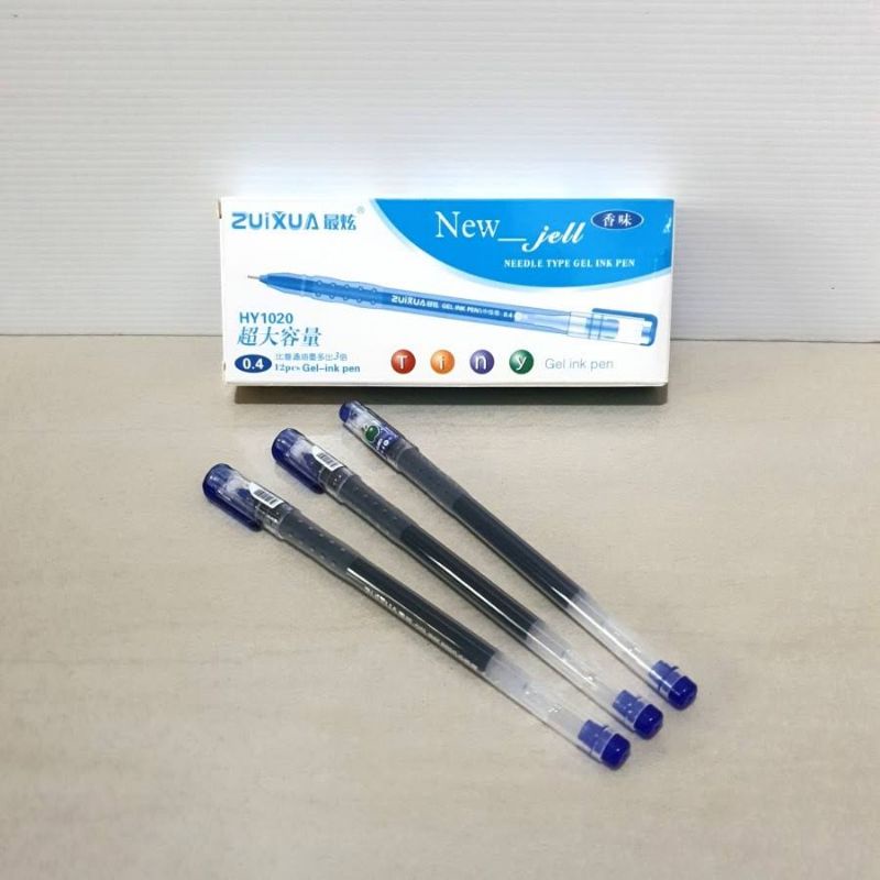 

PULPEN GEL ZUIXUA NEW JELL ISI 12 WARNA BIRU [1Pak/12Pcs]