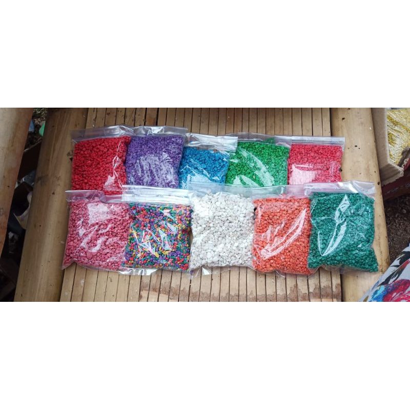 batu warna kaktus sekulen 250grm