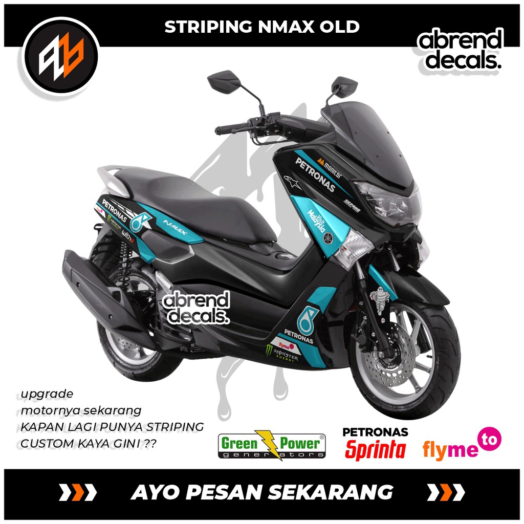 STRIPING NMAX PETRONAS / STIKER MOTOR NMAX / STIKER NMAX PETRONAS / ACCESORIES  STICKER BODY MOTOR