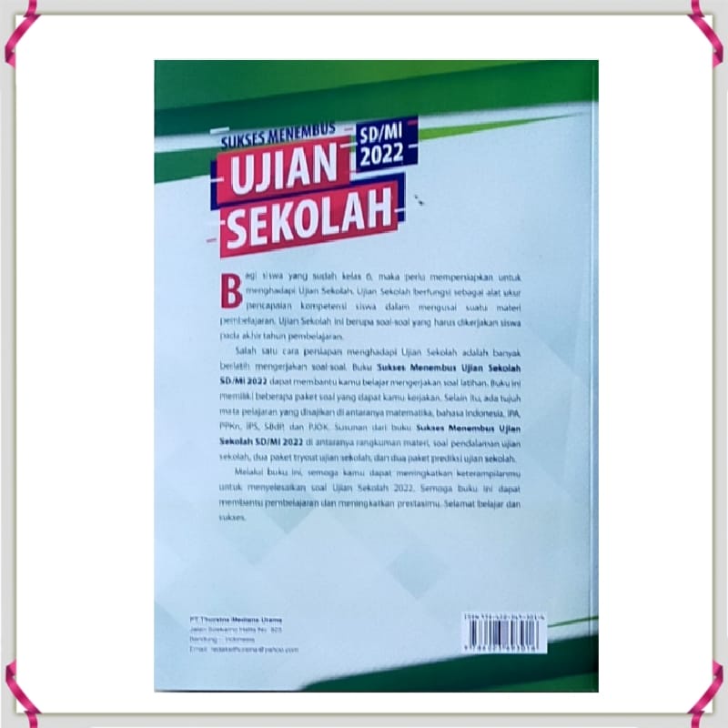 Buku Sukses Menembus Ujian +Kunci Jawaban Sekolah Dasar Kelas 6 Tahun 2022-2