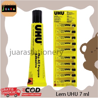 

Lem UHU 7 mL (643) / Lem Serbaguna dan Prakarya UHU 7ML / All Purpose Adhesive 7mL