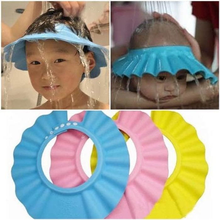 Topi Keramas Anak Bayi Pelindung Mata Kids Shower Cap