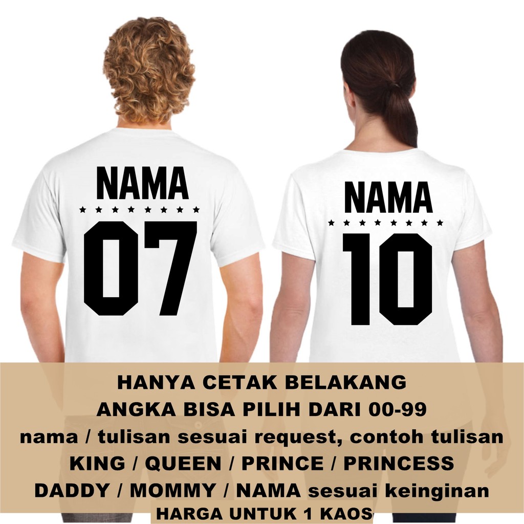  FREE NAMA Baju  Kaos  ANAK  DAN DEWASA ANGKA  BASE BALL 