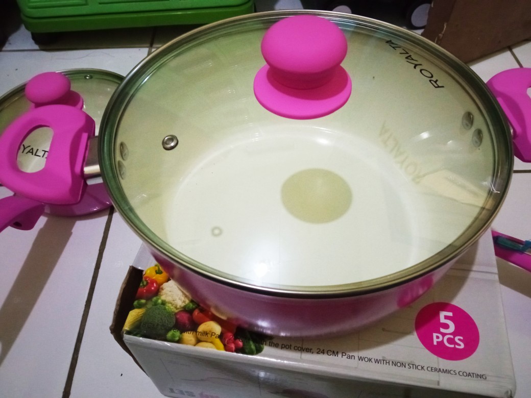 Panci Set Ceramic Dessini 5pc Matang Merata Pm-9982