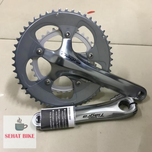 Crank Gear Depan Shimano Tiagra 4650 50-34t  Silver TANPA BB