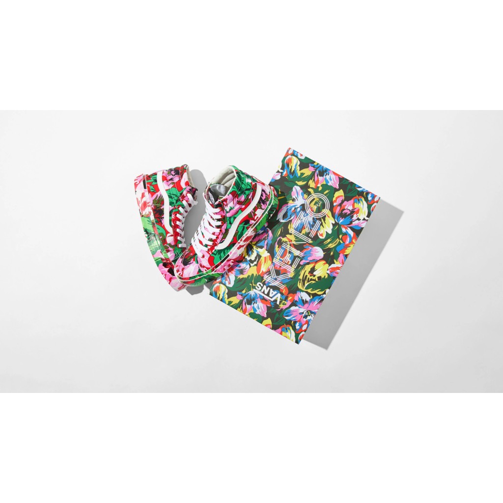 Vans Vault OG SK8HI LX x KENZO "Floral Red" True White Original BNIB