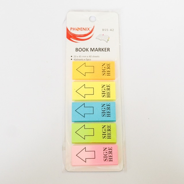 

PHOENIX BOOK MARKER BS-42 (SIGN HERE)