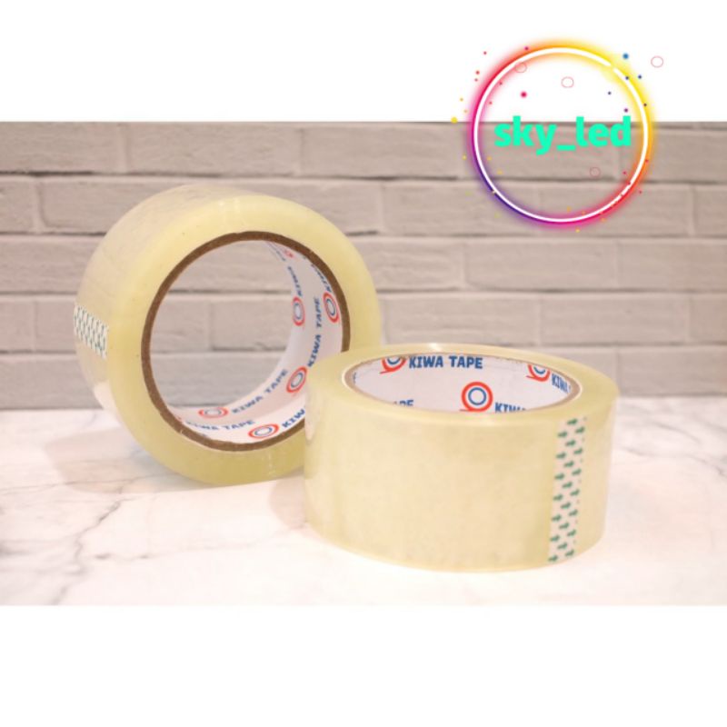 Lakban Bening 100 Yard Isolasi Selotip Clear Tape 45mm Daya Lengket Kuat