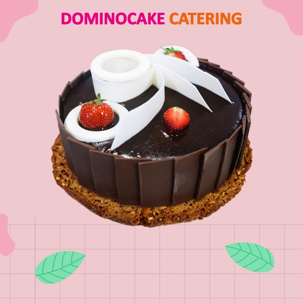 

Cake chocolate - Kue ulang tahun coklat - CHOCO PEANUT - Dominocake