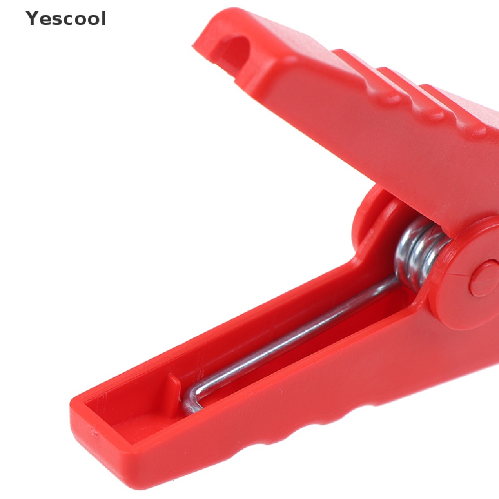 Yescool 2Pcs large 100a crocodile alligator clips car chargers insulated clamp .