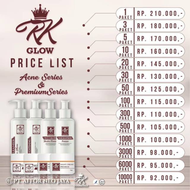 RK GLOW Original BPOM Makassar