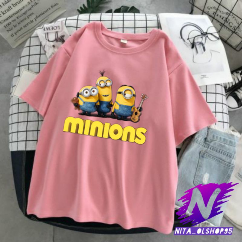 kaos Minions baju kaos anak dan dewasa karakter minions