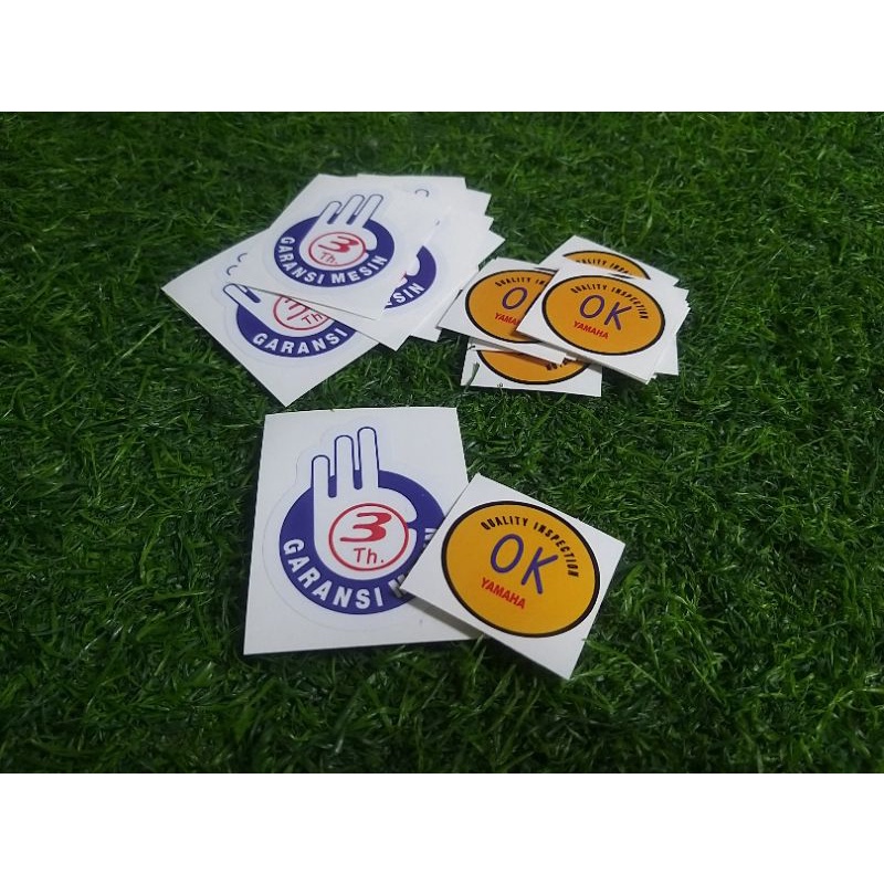 Sticker OK & Garansi 3 Tahun Yamaha