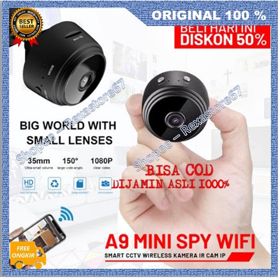 [BISA COD] SPY CAMERA A9 WIFI KAMERA ASLI