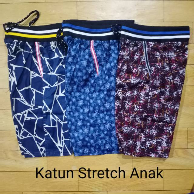 Celana Pendek Anak Cowok katun stretch banyak motif (katun stretch anak) harian santai