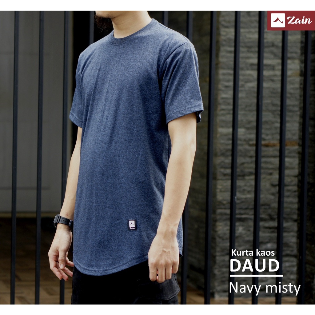 Kaos Kurta Daud Lengan Pendek Bahan Katun Combed Siro 30s Kaos Lengan Pendek