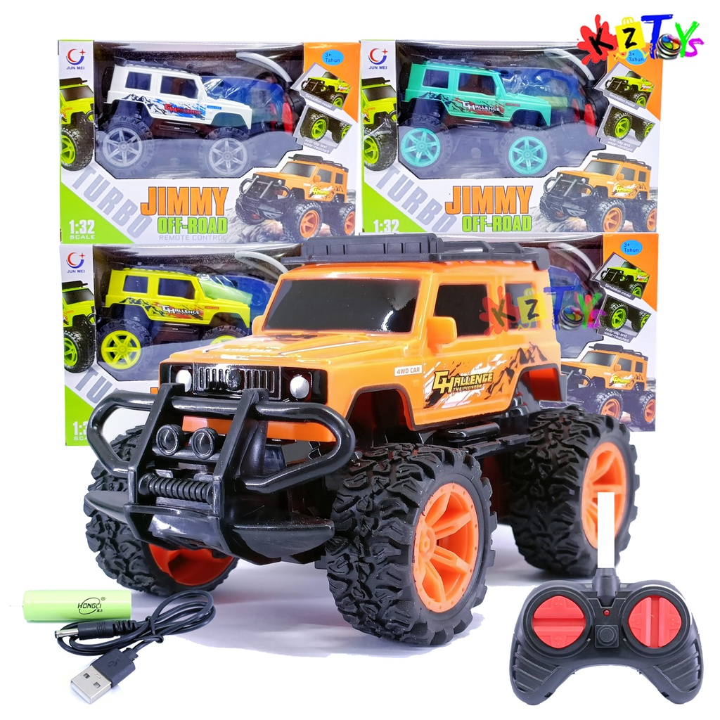 MOBIL RC JIMMY ASAP OFF ROAD TURBO SKALA 1:32 RC OFFROAD SPRAY BATERAI CHARGER