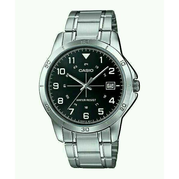 Casio Standard/jam Tangan Pria /Silver / Stainless Steel / Mtp-v008d-1b