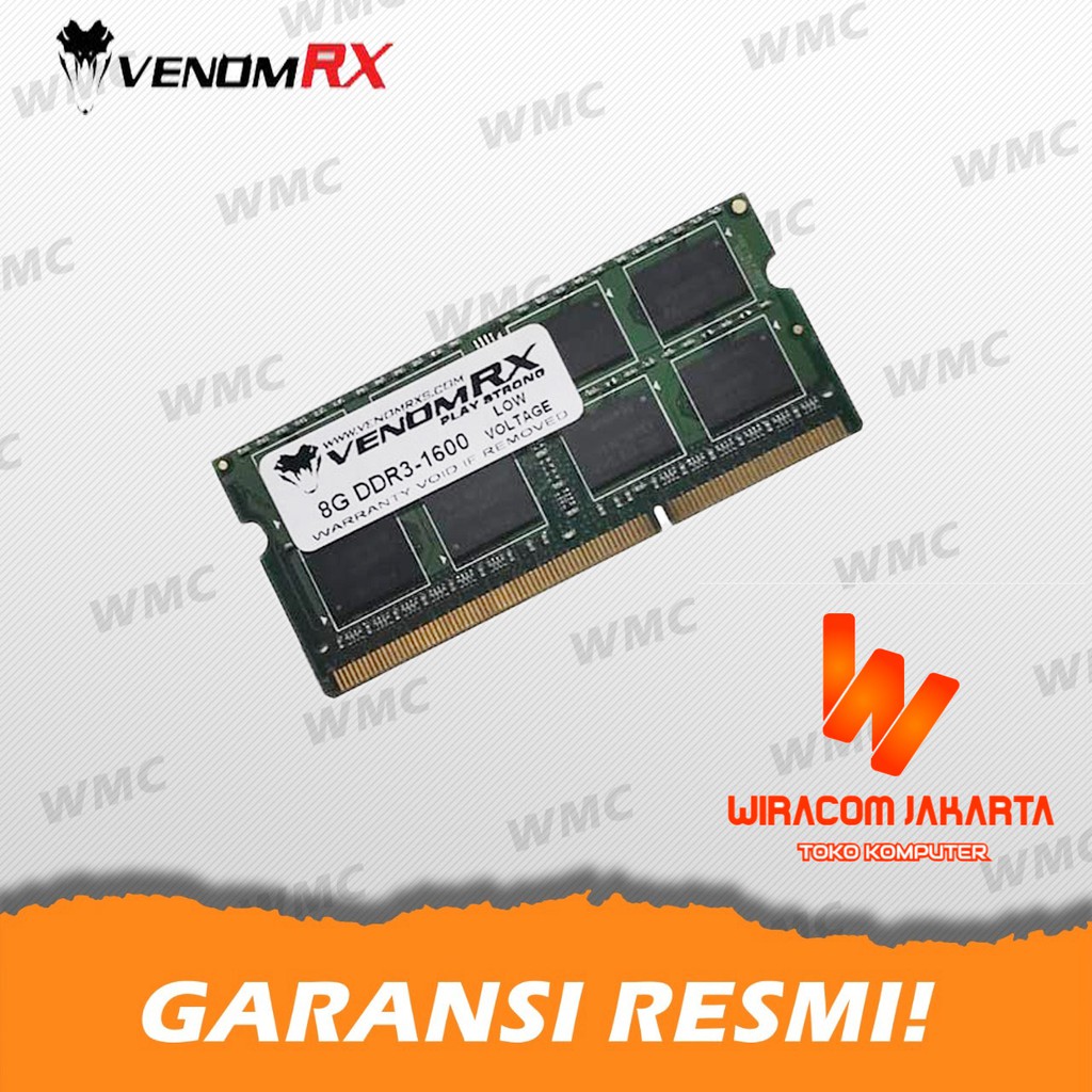 VenomRX 8GB DDR3L Low Voltage 1.35v Notebook Laptop Venom RX Sodimm
