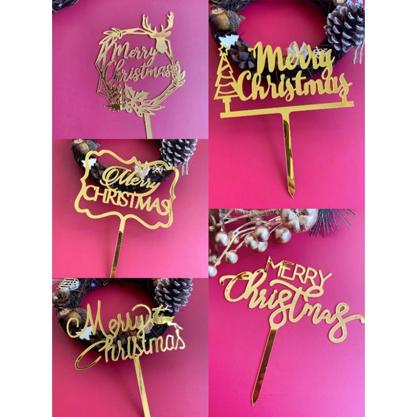Cake topper natal, cake topper christmas, cake topper xmas