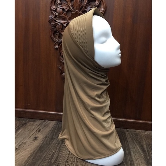 Hijab Sport Linear. Bergo Pendek, Bergo Sekolah-pemda