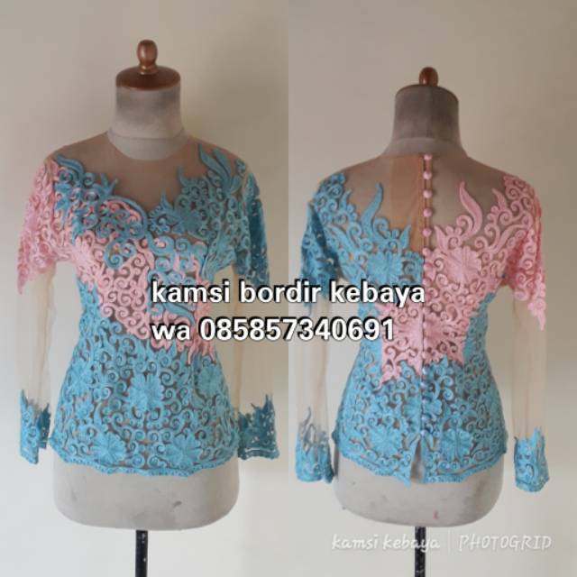 Kebaya bordir stik premium