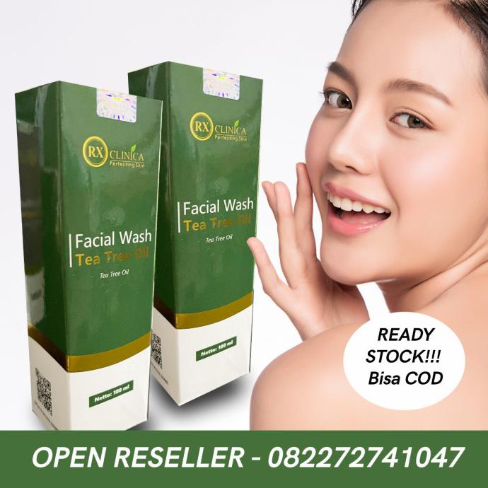 Hemat Facial Wash Tea Tree Oil 100Ml Rx Clinica Glowing Gilaa