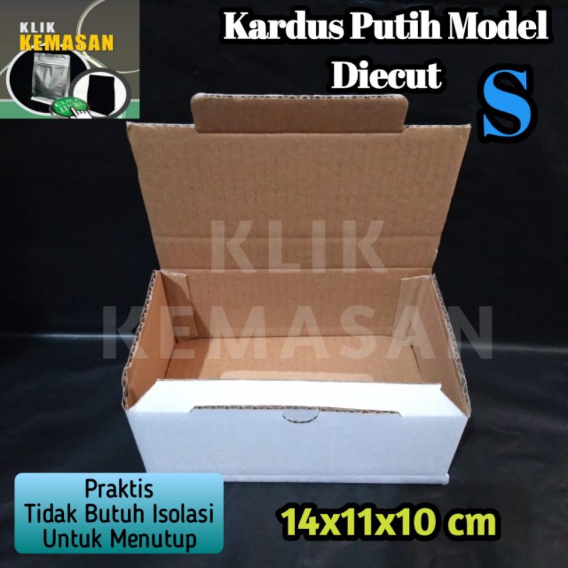 

KARDUS S PUTIH KOTAK KARTON BOX DUS SEPATU PACKING HP AKSESORIS