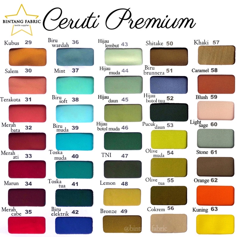 Bahan Kain Ceruti Ceruty Baby doll Premium 1/2 meter-8