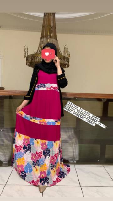 Daster Arab NONI CANTIKA Long Dress Homey Rayon super