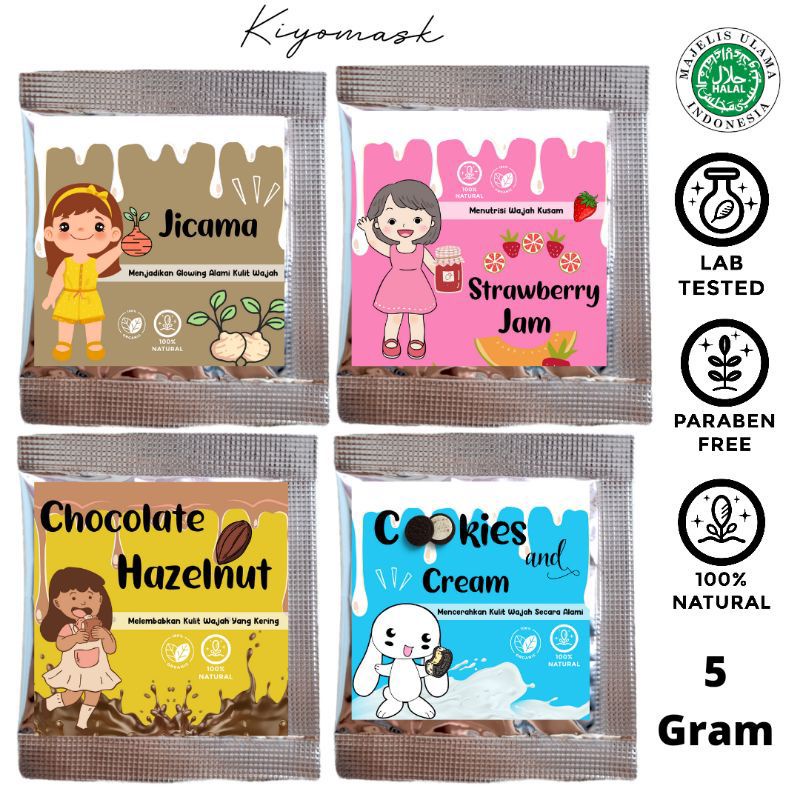 Masker Organik/Masker Wajah Sachet BPOM