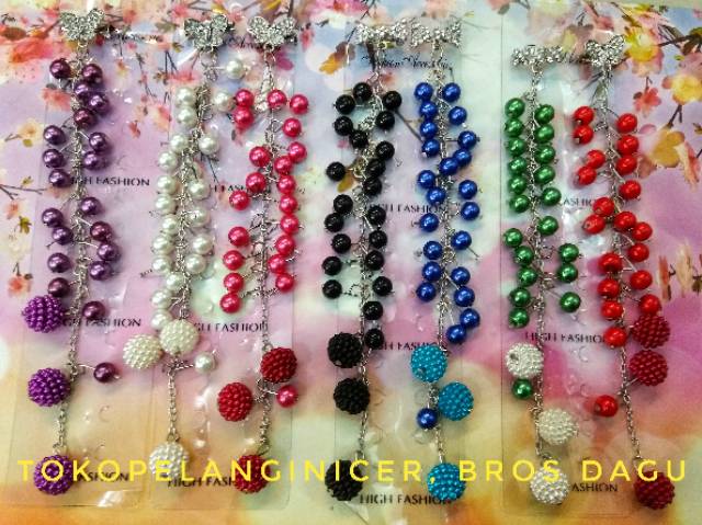 Bross  Hijab Dagu Juntai Panjang MURRY(Mutiara Berry) by Pusat Grosir Aksesoris Tokopelanginicer