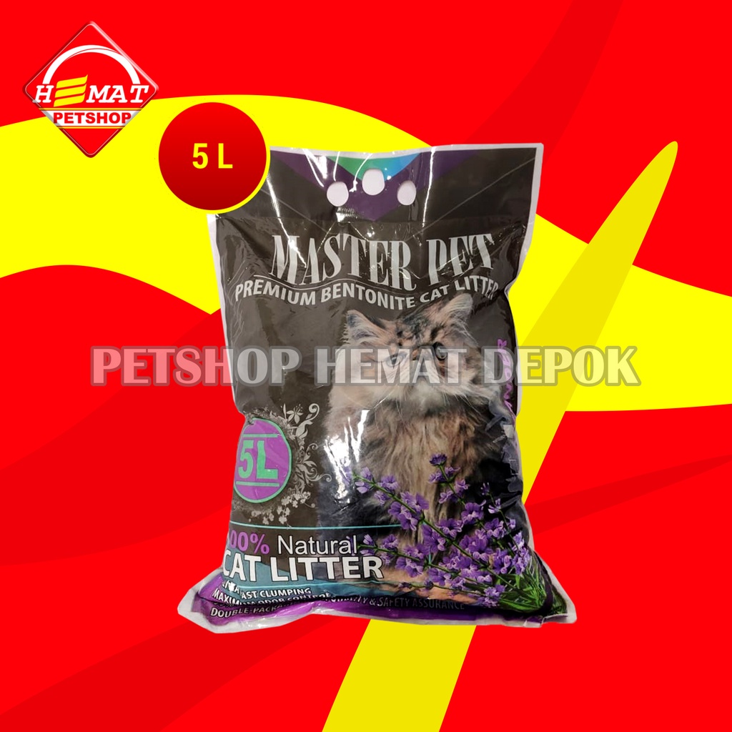 Pasir Kucing wangi Gumpal Clumping Master 5Litter