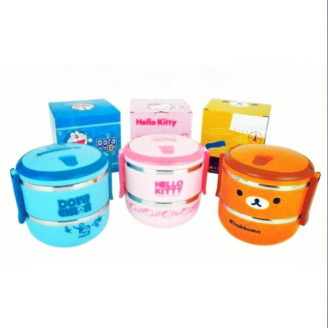 Rantang stainless karakter 2 susun