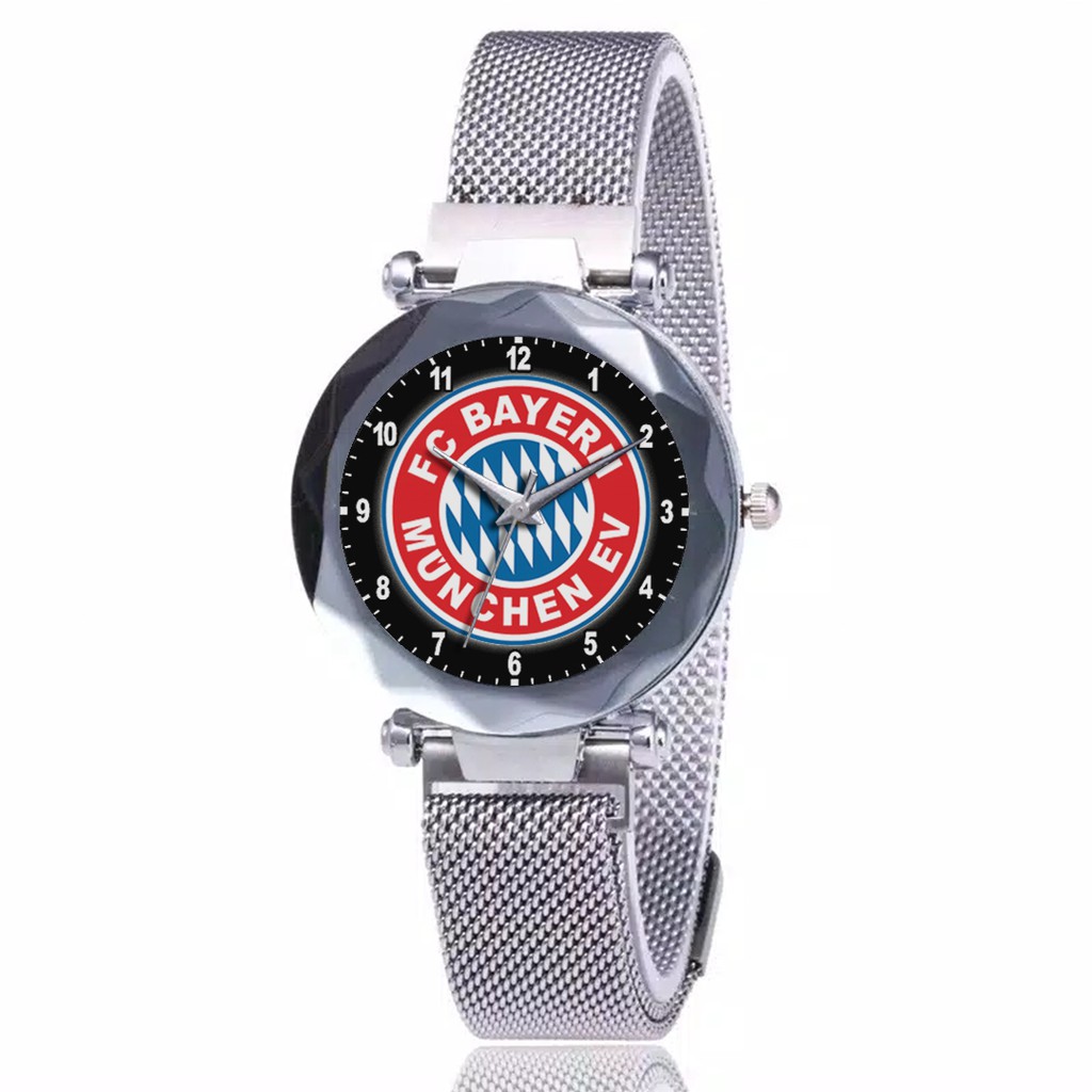 Jam Tangan Wanita Custom - BAYERN MUNCHEN 1 Free Box &amp; Batre Cadangan
