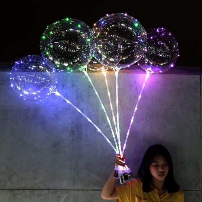 Hot Tidak Perlu Helium -Balon Led/ Bobo Balon/ Balon Lampu Tumblr