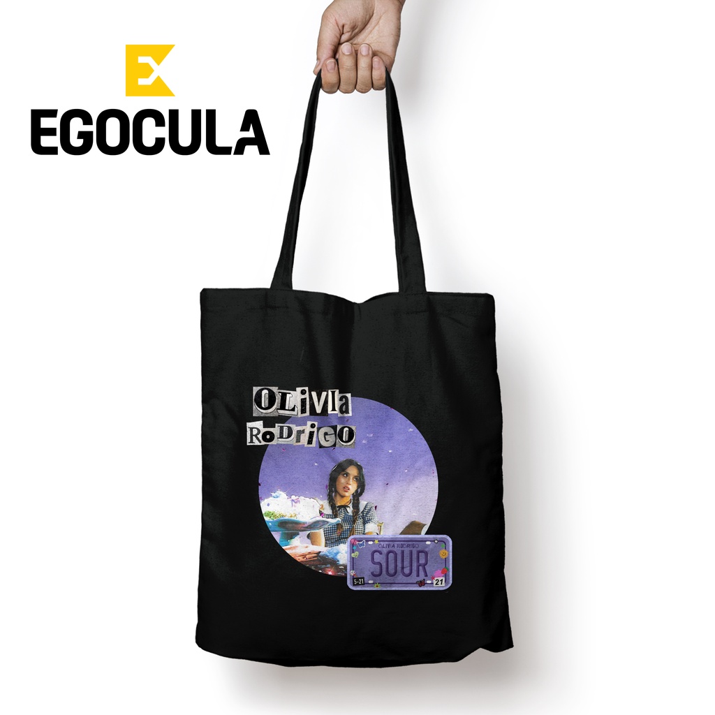 OLIVIA RODRIGO Tote Bag Musik Tas Jinjing Laptop Pria Wanita Desain Artwork 30x40