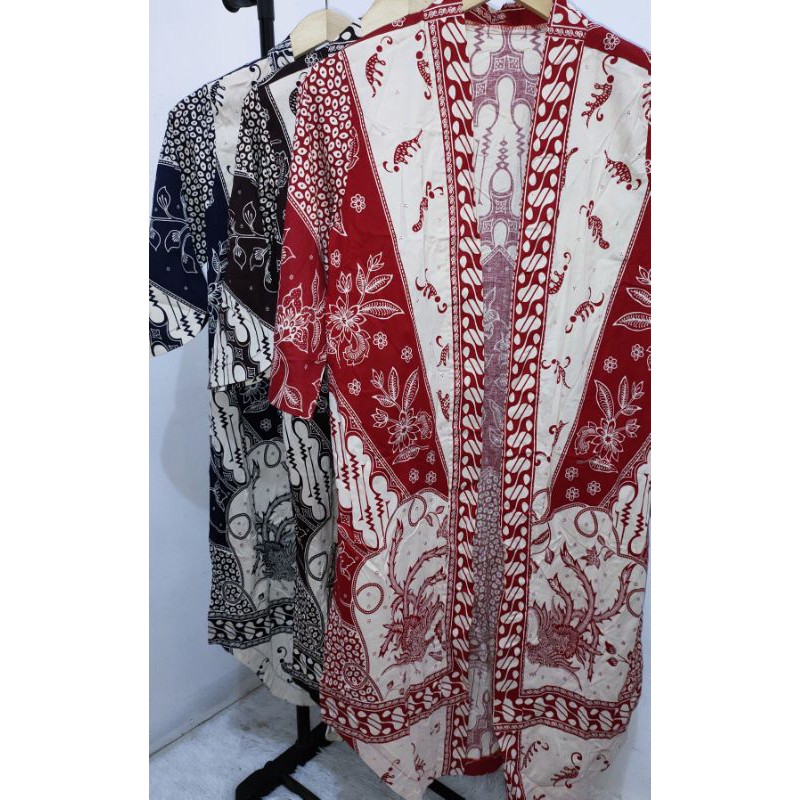 (Bisa COD)Outer batik Panjang premium