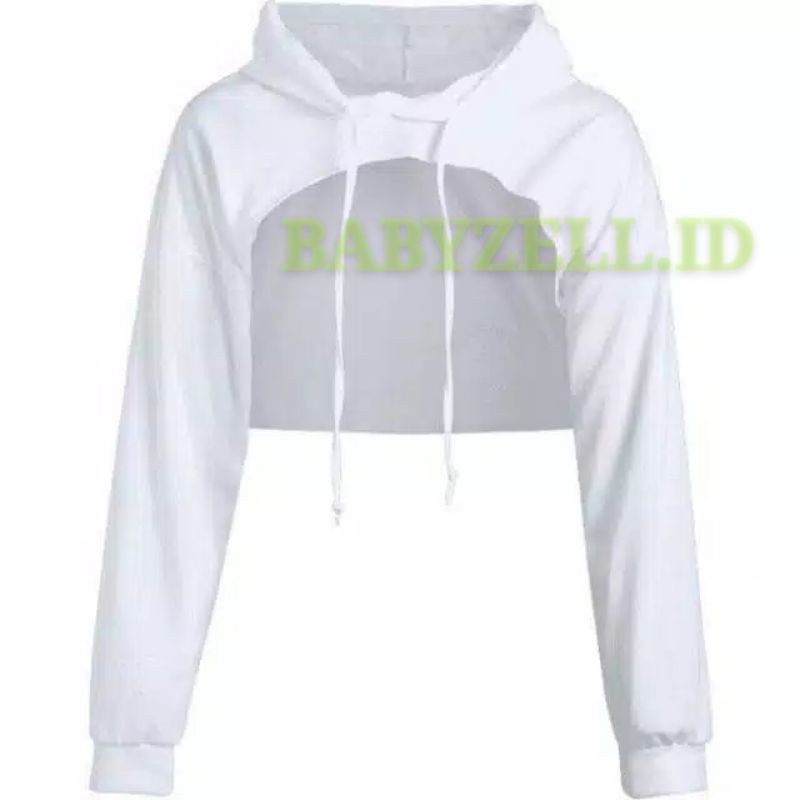HOODIE CROP WANITA /HOODIE DADA TERBUKA KOREAN STYLE [BIGSIZE OVERSIZE ALLSIZE S-5XL]