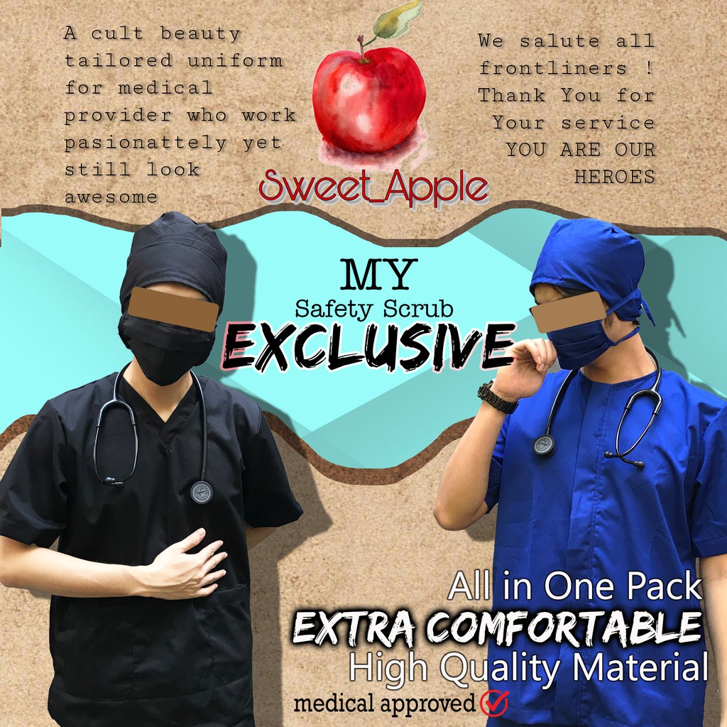 BAJU OK EXCLUSIVE / BAJU OPERASI / BAJU OKA / SAFETY SCRUB / DOCTOR SCRUB