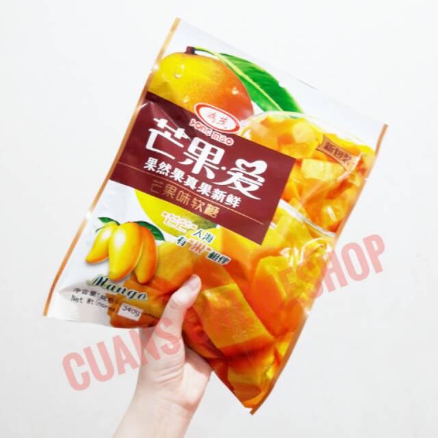 

Hong Mao / HongMao Mango Jelly Candy / Permen Jelly Rasa Mangga 340 Gram