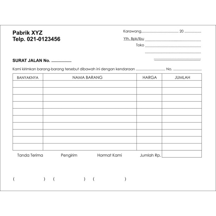 

DISKON Cetak Nota Bon 3 Rangkap/Ply Carbonless Tanpa Karbon + Nomerat Limited