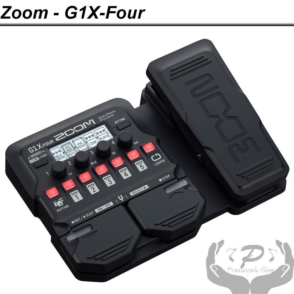 Zoom Multi Efek Pedal Gitar G1X Four Effect Guitar G1XFour Original