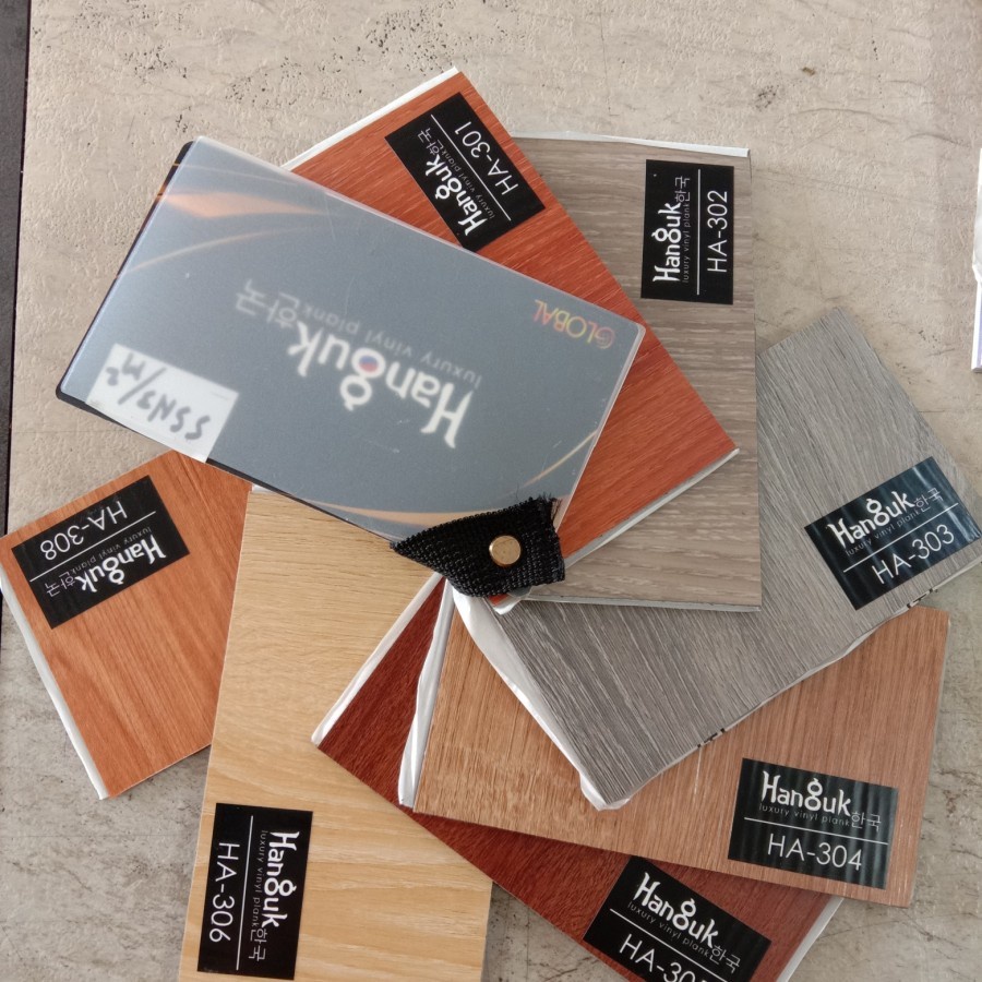 Vinyl Stiker Hanguk Tebal 3mm - Lantai Vinyl Kayu Murah