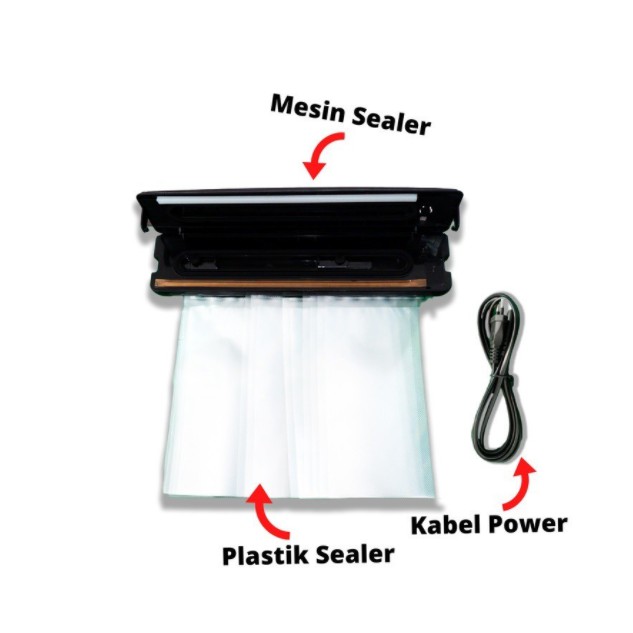 Mesin Vacuum Dan Sealing Makanan Basah Dan Kering 2 In 1 Kaldera / FOOD VACUUM SEALER KALDERA