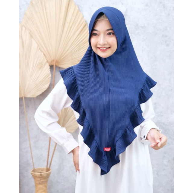 Hijab plisket instan by dauragama original