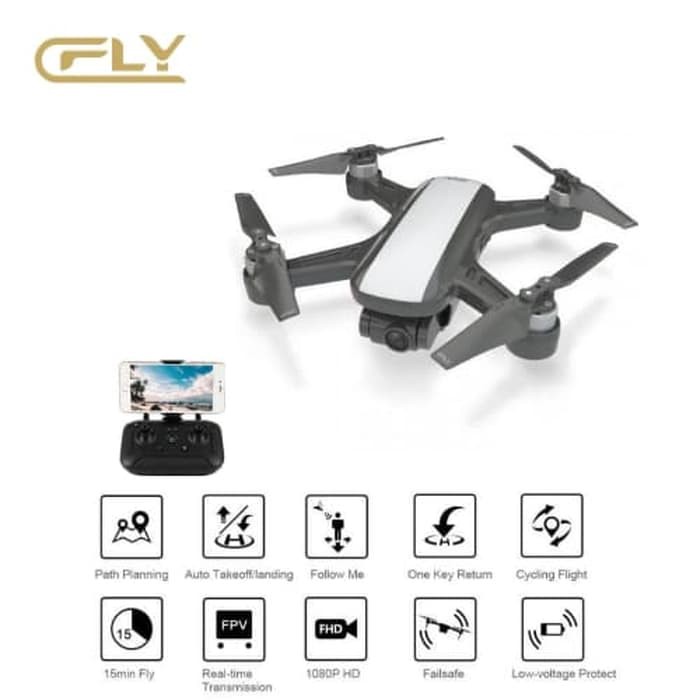 Drone CFLY DREAM Brushless 2 Axis Gimbal Wifi 5G FPV GPS FHD Camera